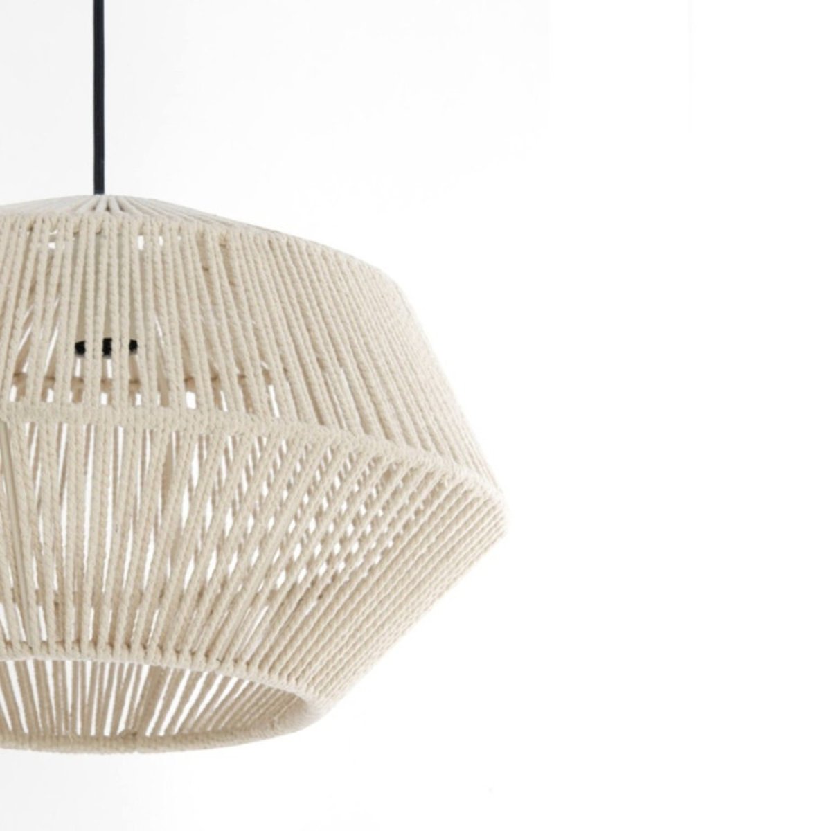 Suspension en corde crème D40 Yade écru, MILLUMINE