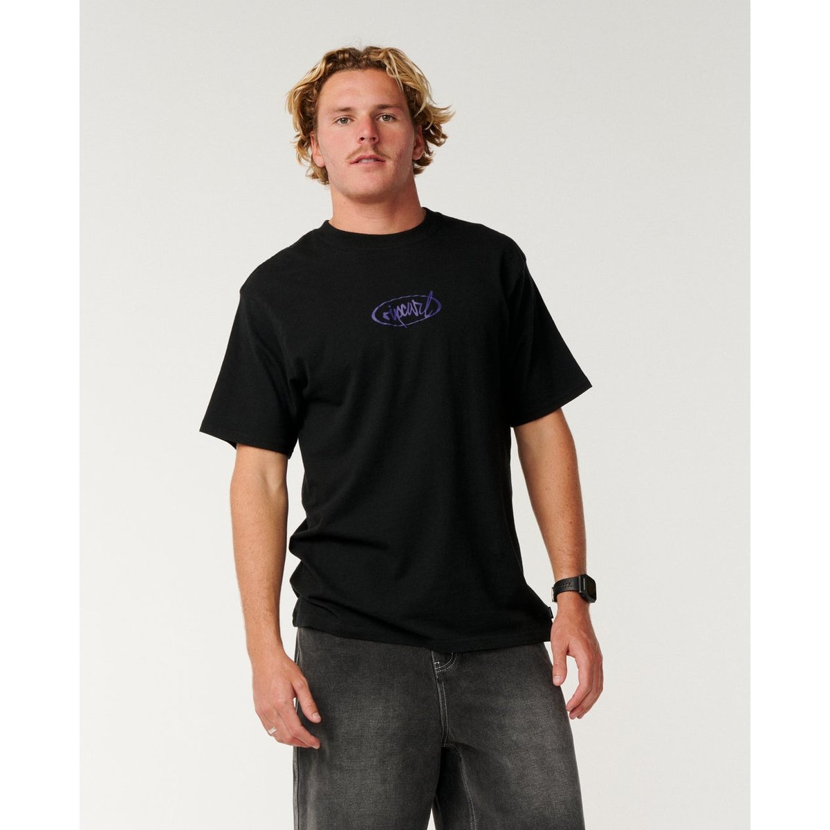 T-shirt RIP SCRIPTcoupe Loose noir, RIP CURL