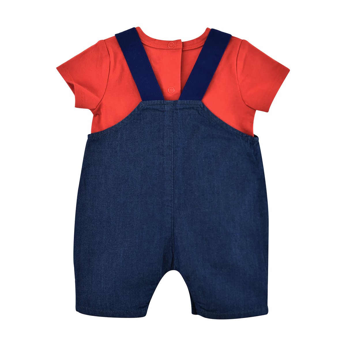 Tee shirt salopette en jean emilien bleu, SUCRE D'ORGE