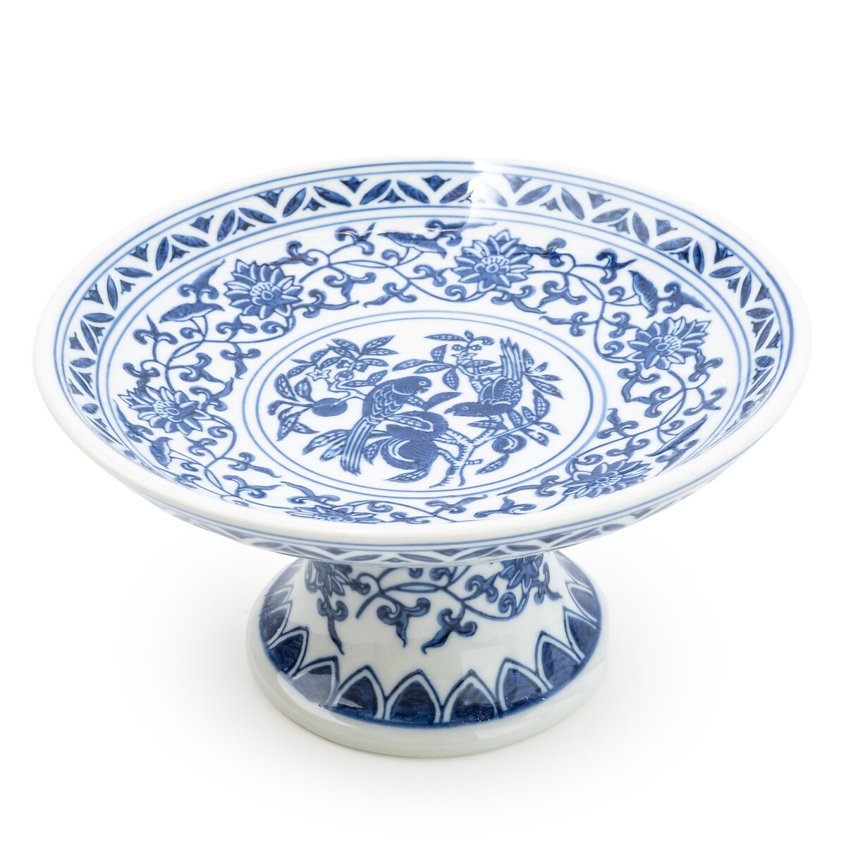 Blue Patterened Decorative Stand blue/white, SO'HOME