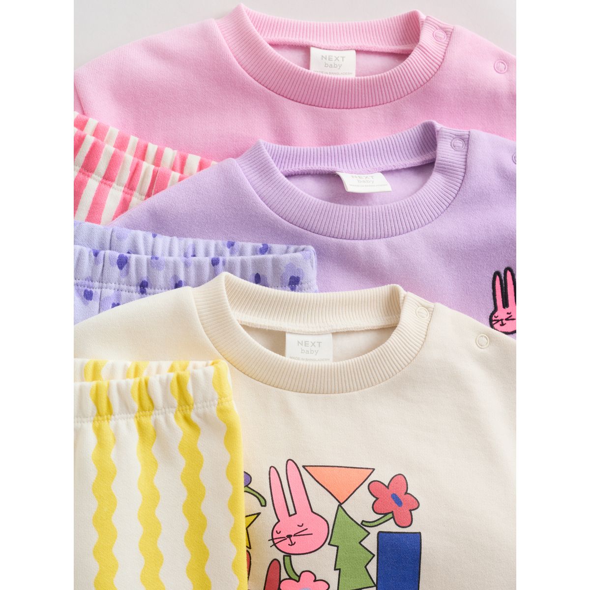 Sweat et pantalon de jogging bébé, 6 pièces multi-couleurs, NEXT