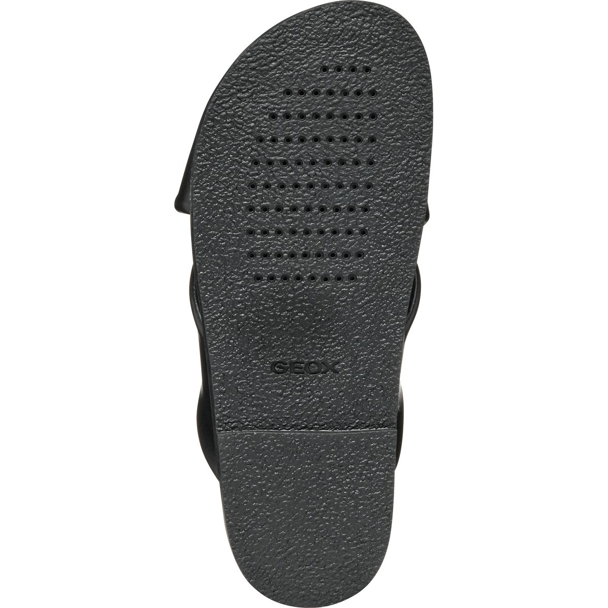Mules plates en cuir Adelash noir, GEOX