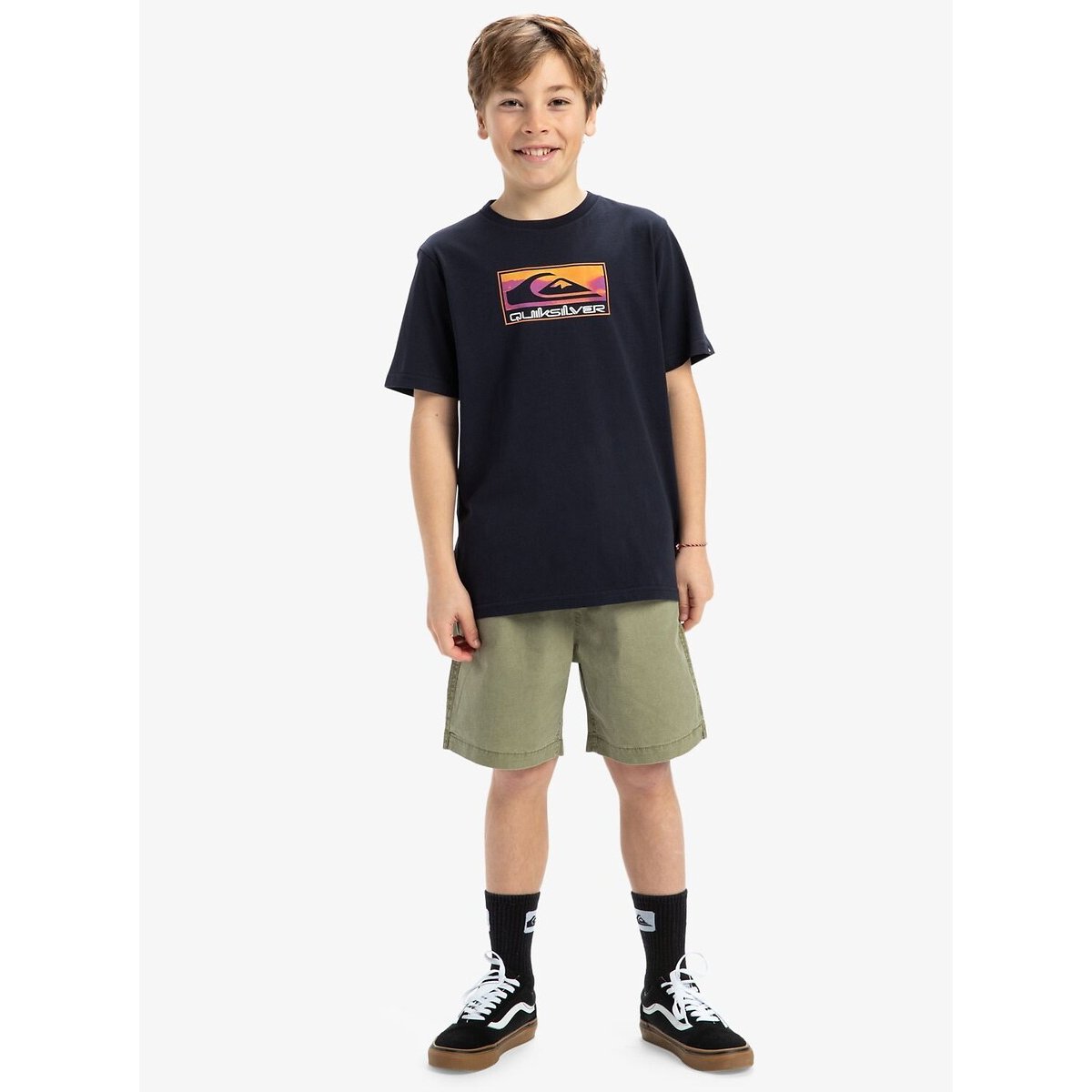 T-shirt manches courtes bleu marine, QUIKSILVER