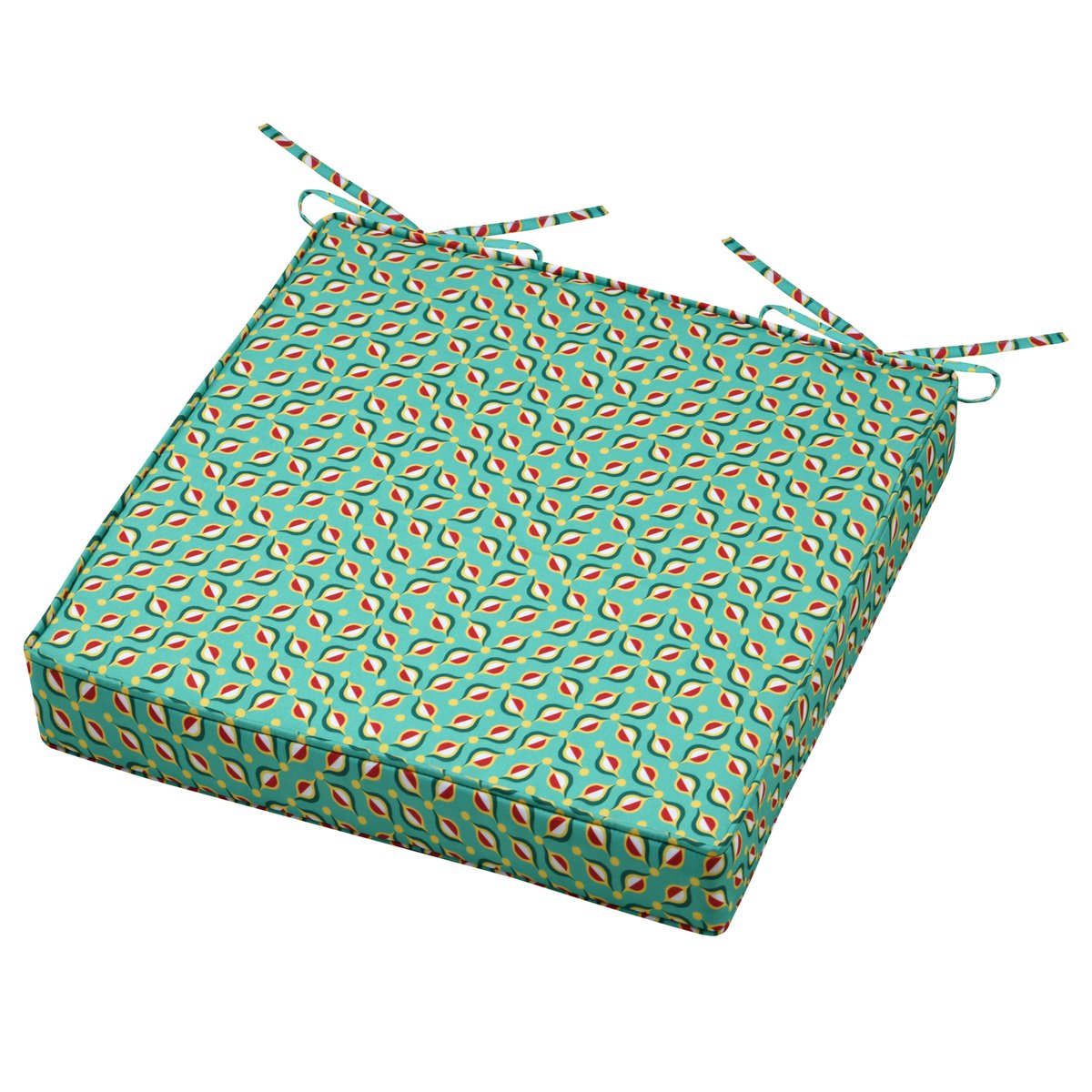 Galette de chaise graphique vert, LOVELY CASA