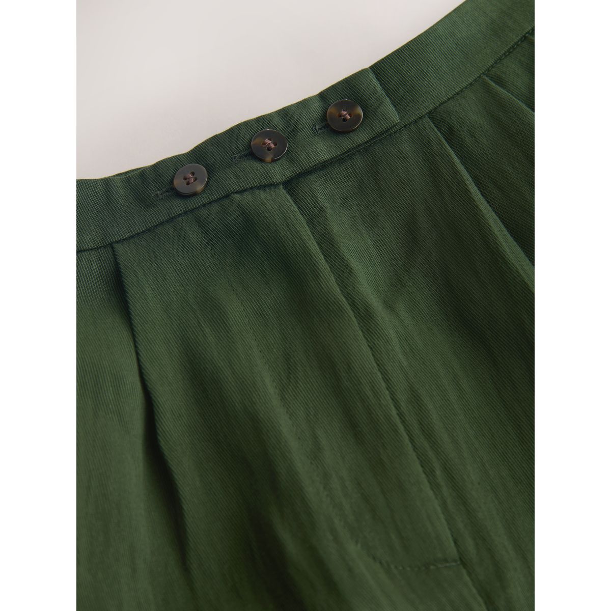 Pantalon ultra-large plissé vert, NEXT