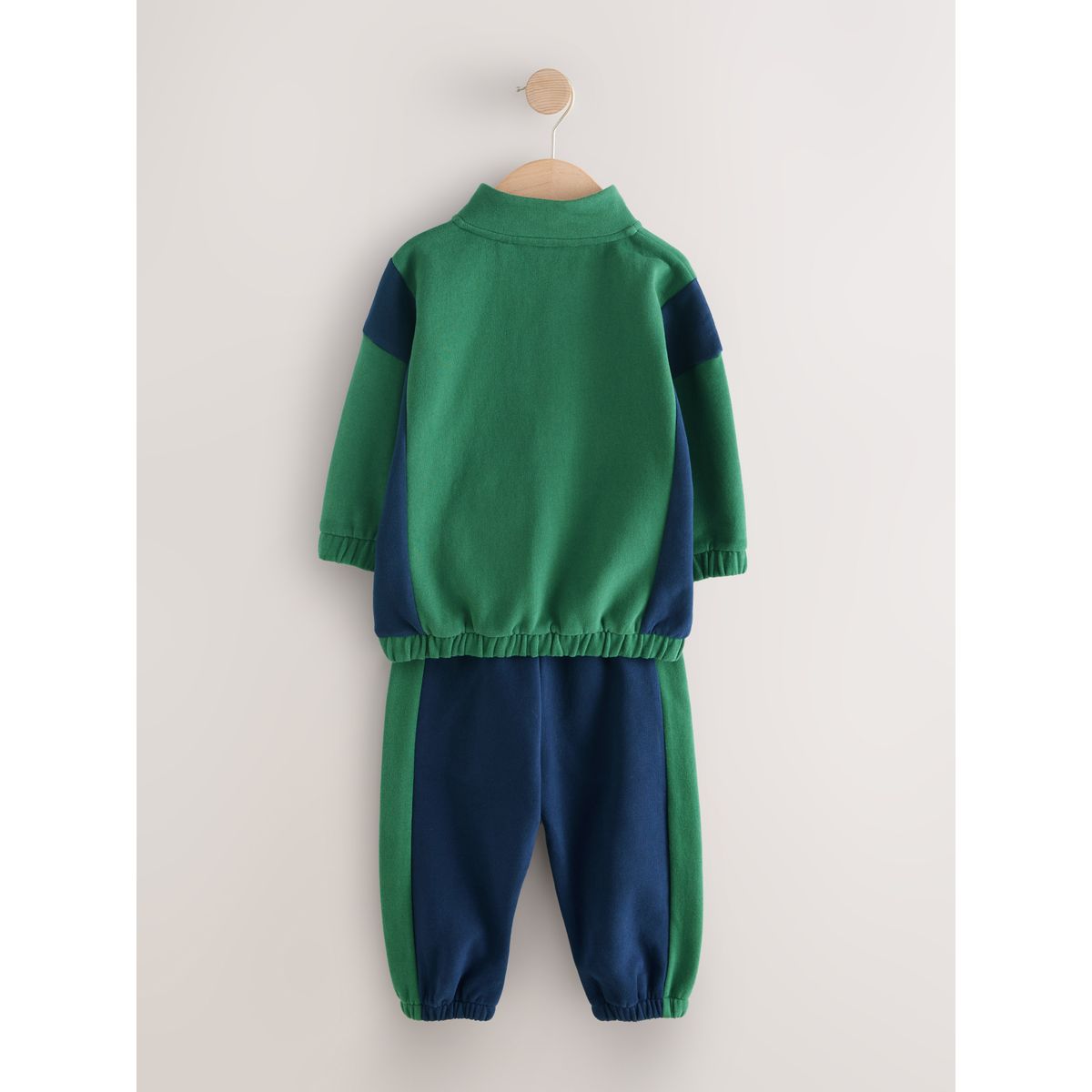 Haut semi-zippé et pantalon de jogging vert, NEXT