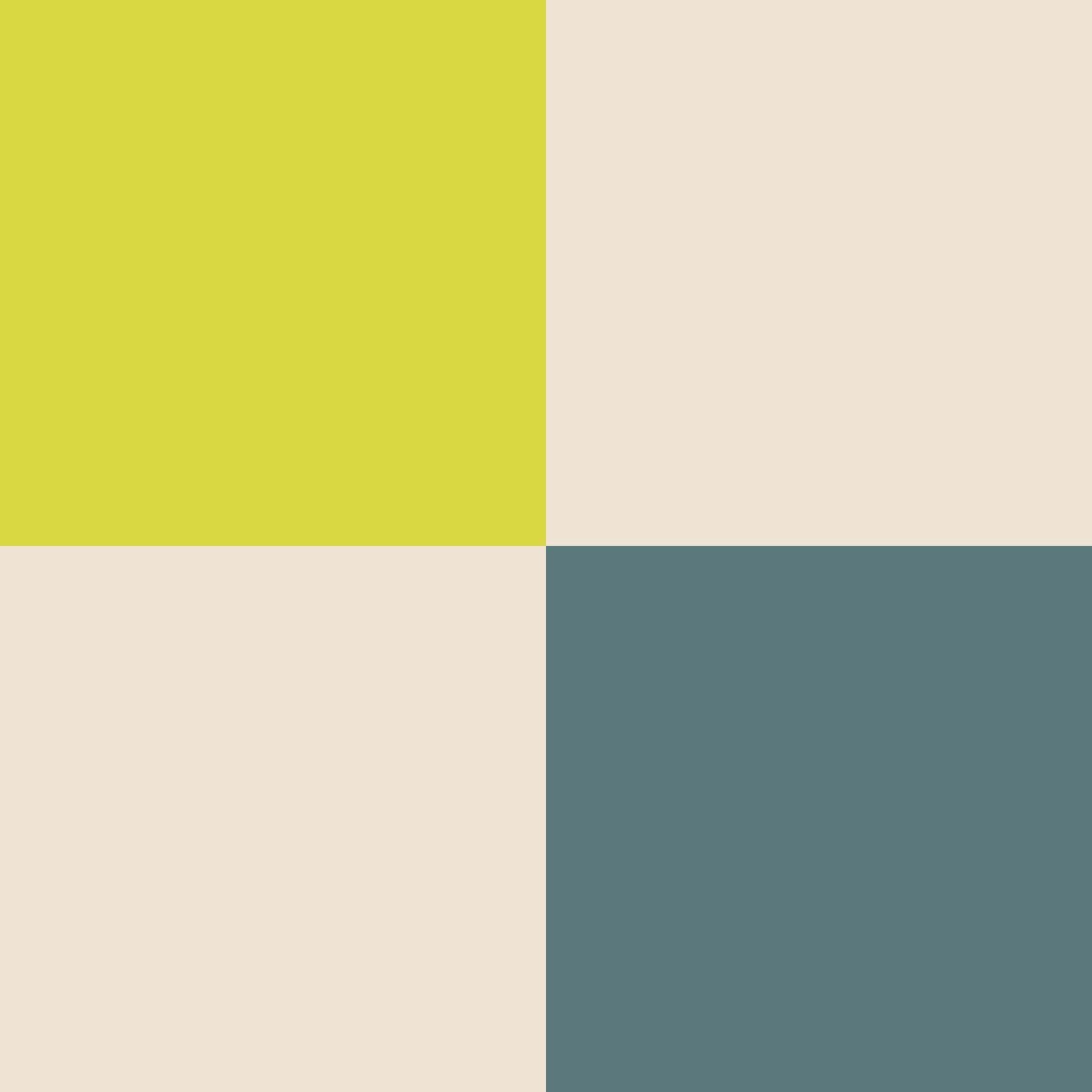 Papier peint damier coloré intissé, HEXOA