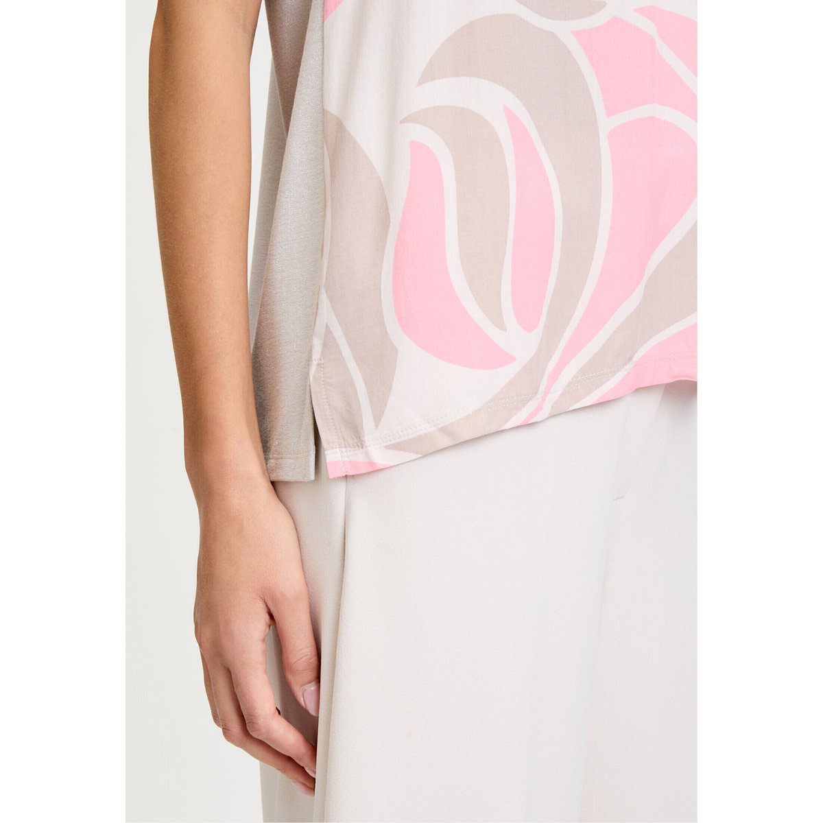 Haut casual à rayures horizontales nature/rosé, BETTY BARCLAY