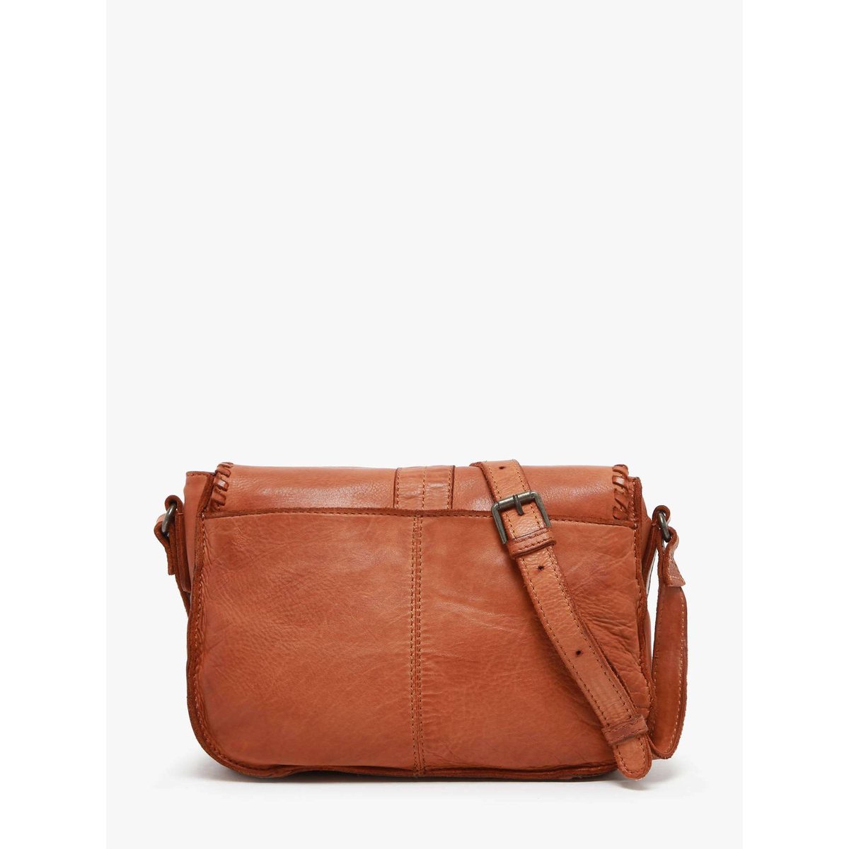 Sac bandoulière Utility cuir tan, BASILIC PEPPER