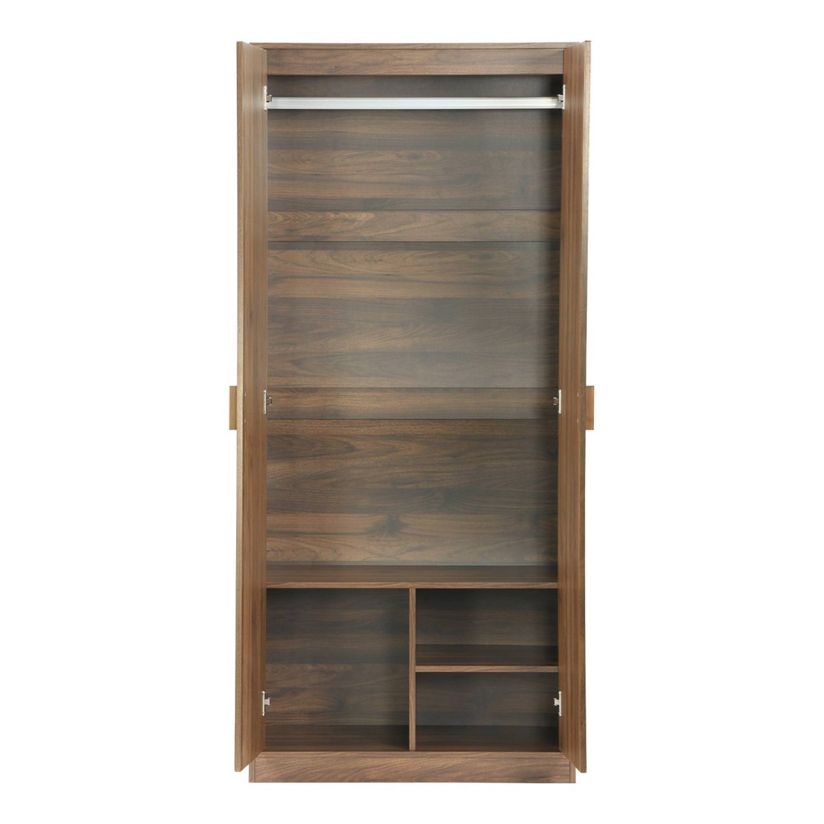 Armoire dressing décor bois 1 penderie 2 portes LINEAR naturel, SWEEEK