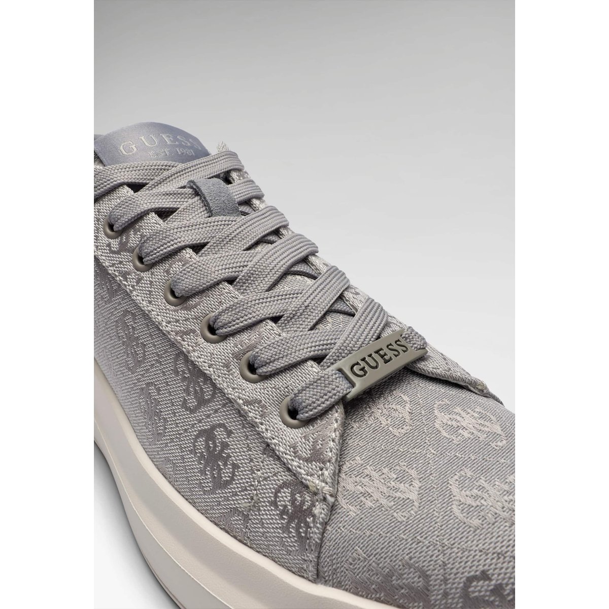 Baskets Logo Elba gris, GUESS