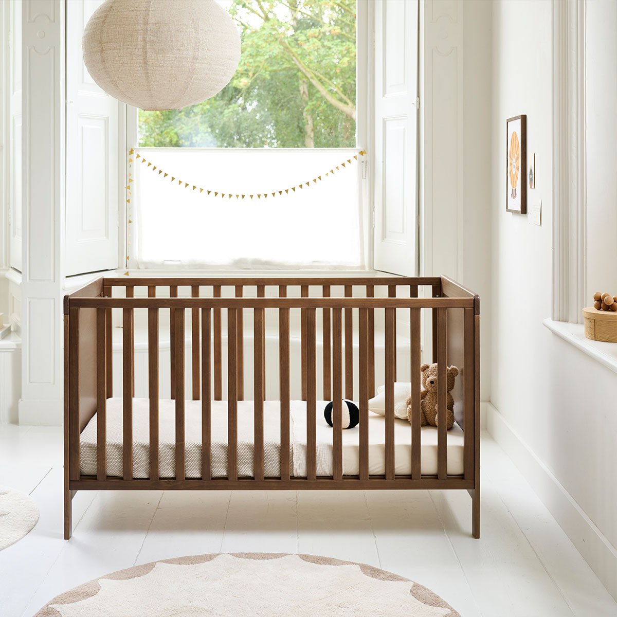 Lit bébé évolutif NUAGE noyer foncé, PETITE AMELIE