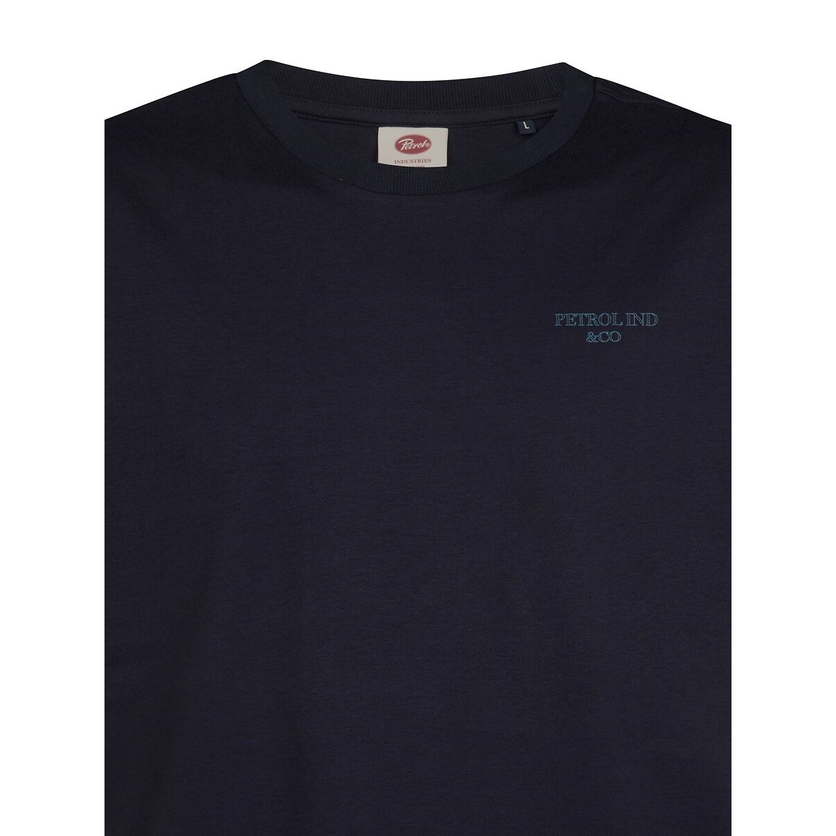 Short Sleeve Crew Neck T-Shirt navy blue, PETROL INDUSTRIES