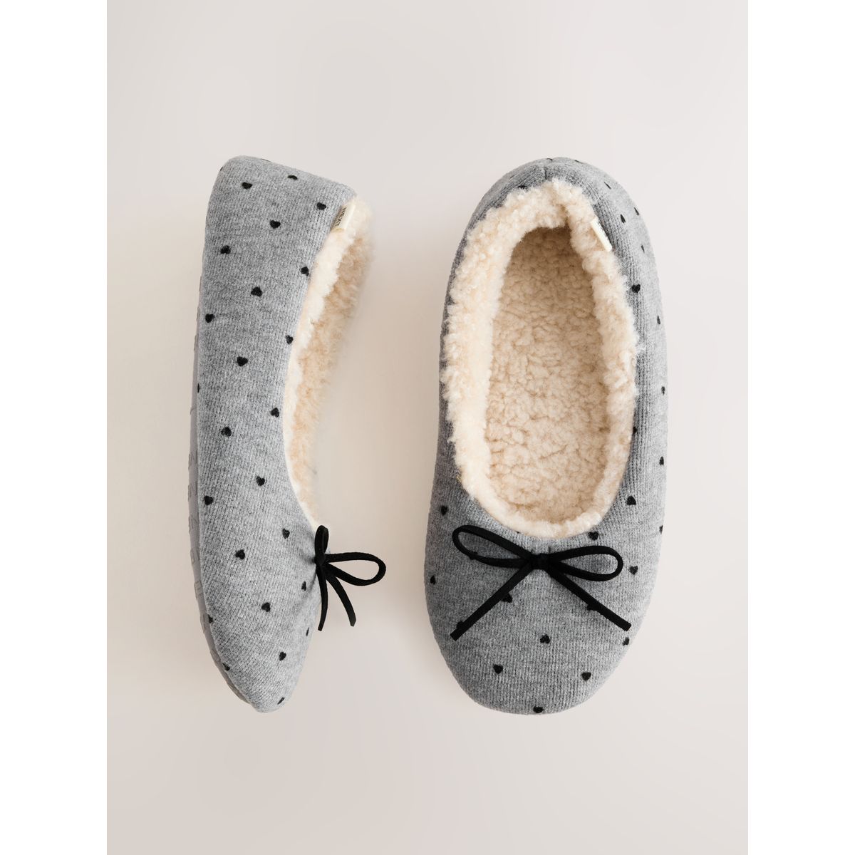 Chaussons ballerines gris, NEXT