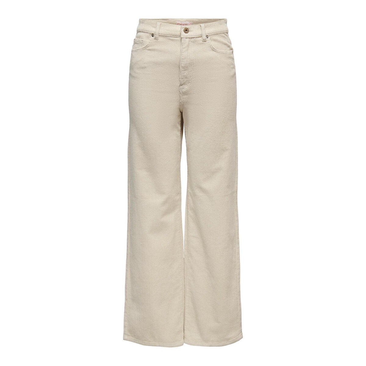 Pantalon large ecru, ONLY