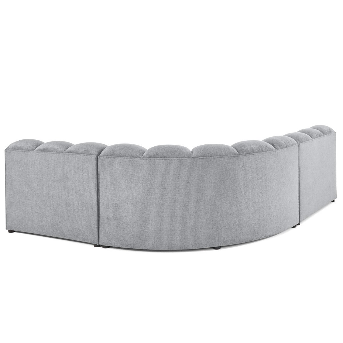 Canapé d'Angle réversible 4 places - DEBBIE gris, BEST MOBILIER