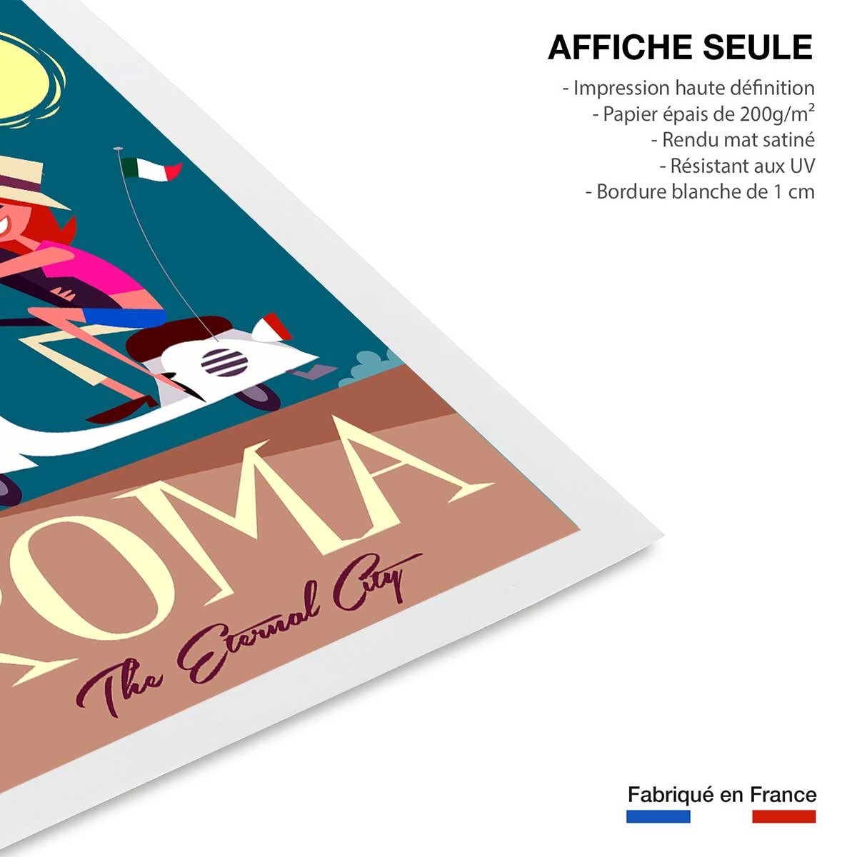 Affiche Voyage en amoureux affiche seule, HEXOA