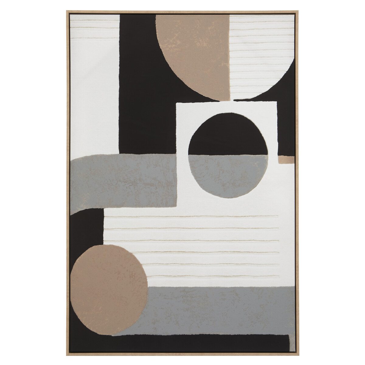 123 x 83cm Monochrome Abstract Wall Art gold-coloured, FIFTY FIVE SOUTH