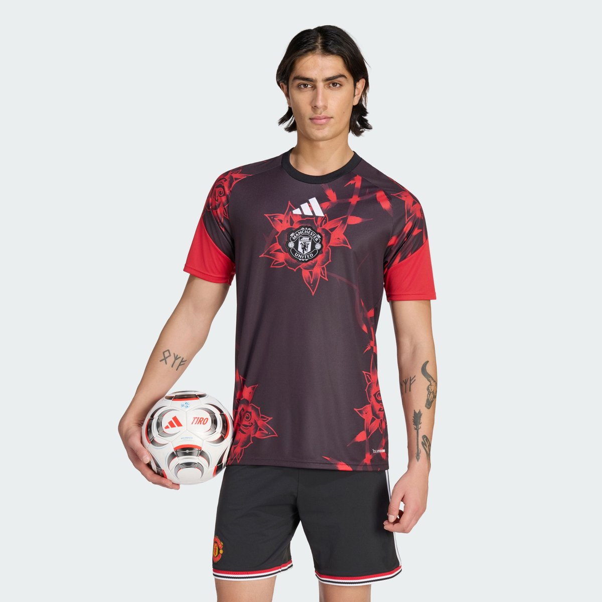 Maillot Pré-Match Manchester United 26/27 Maillot Pré-Match Manchester United 26/27 mufc red / black, adidas Performance
