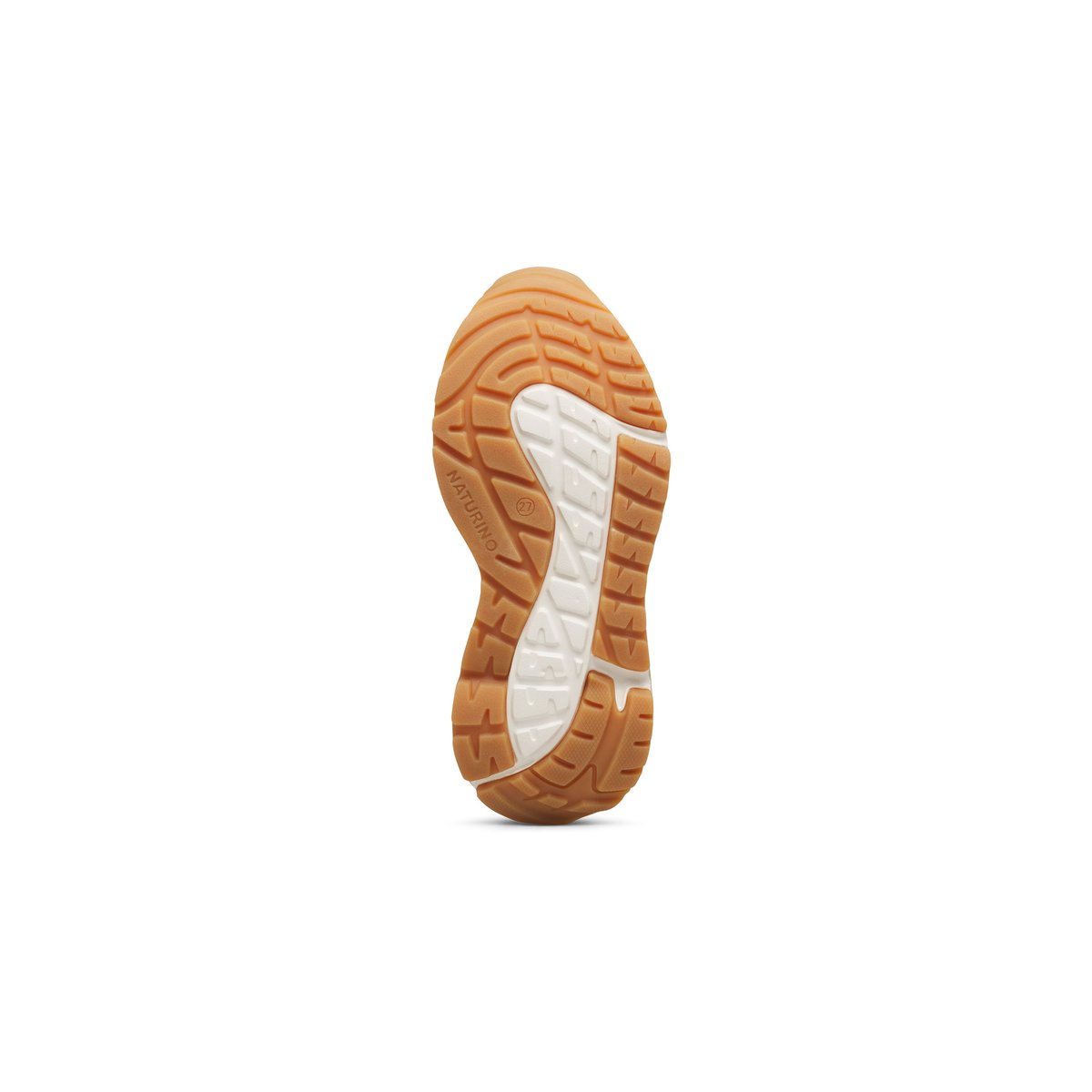 Sneakers en écopelle et tissu FLYNER. blanc-noir-beige, NATURINO