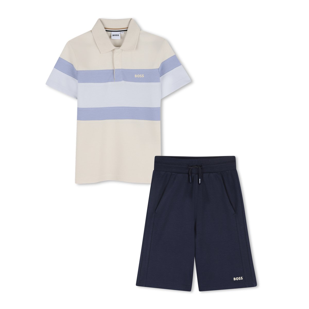 Ensemble polo et bermuda vanille, BOSS KIDSWEAR