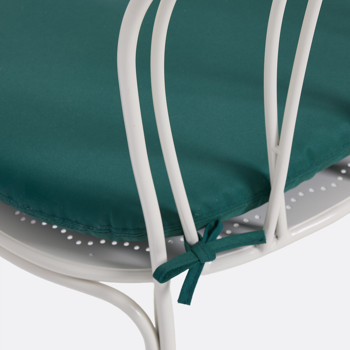 Lot de 2 chaises de jardin, en métal acier, avec coussin, LACOMO galet, LA REDOUTE INTERIEURS