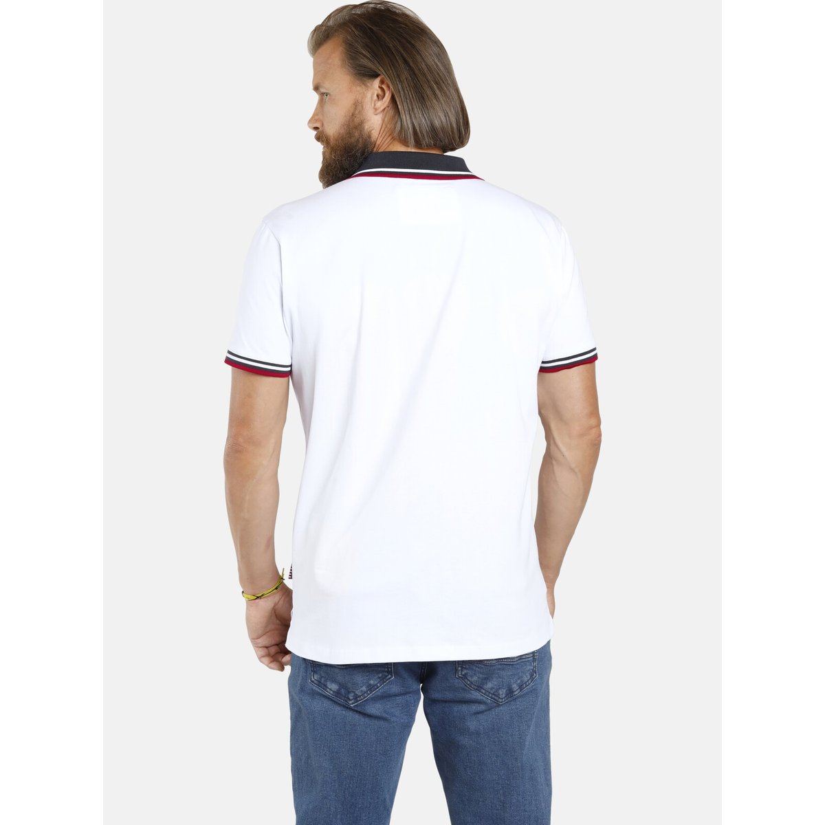 Lot de 2 polos JOHAN marine / blanc, JAN VANDERSTORM