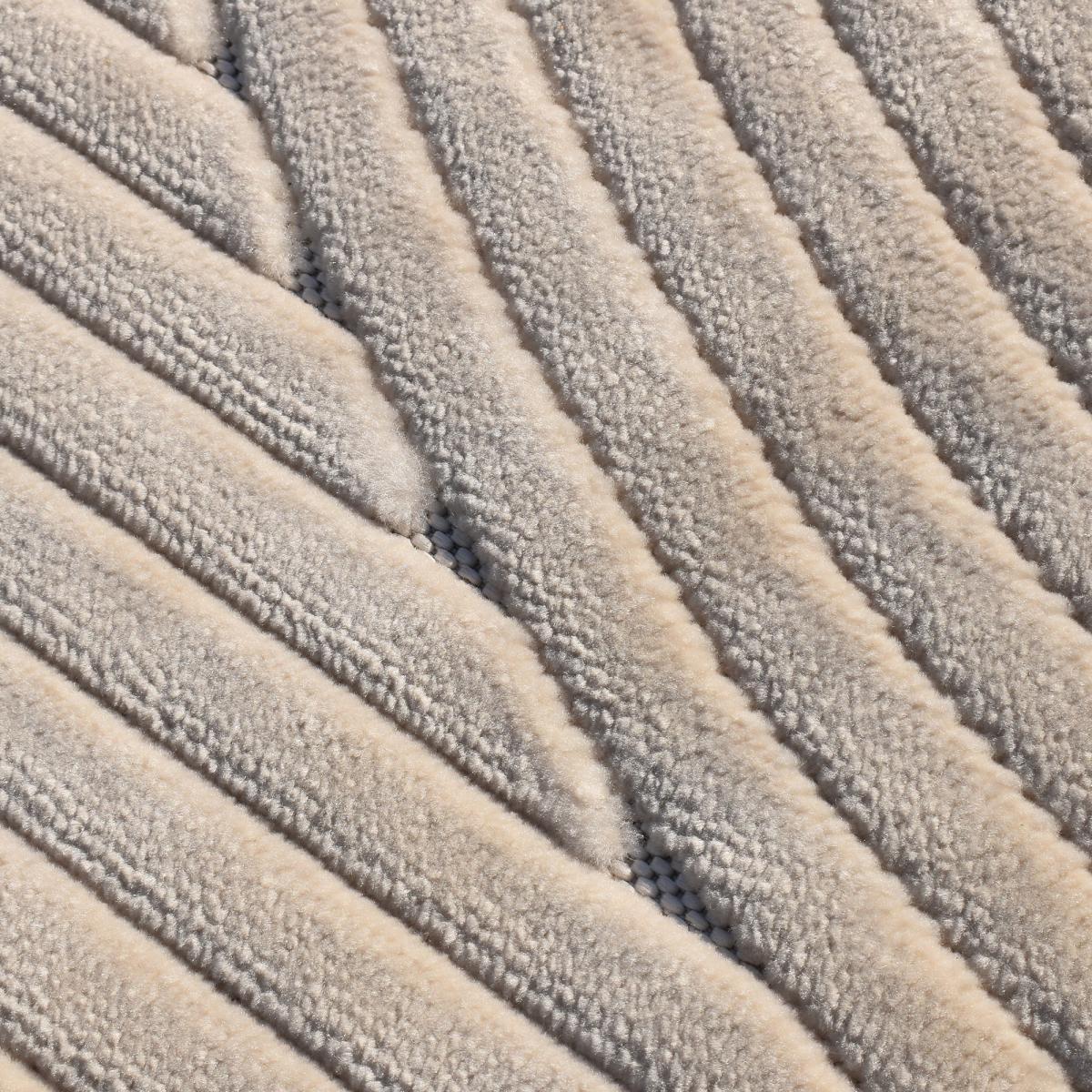 Tapis intérieur extérieur en relief ton sur ton LYN14 TENDIA crème, UN AMOUR DE TAPIS