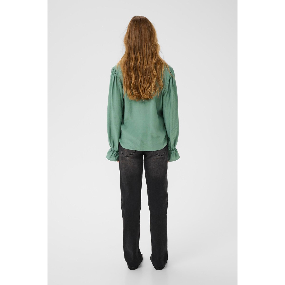 Blouse à manches longues vert sea spray cc, KAFFE