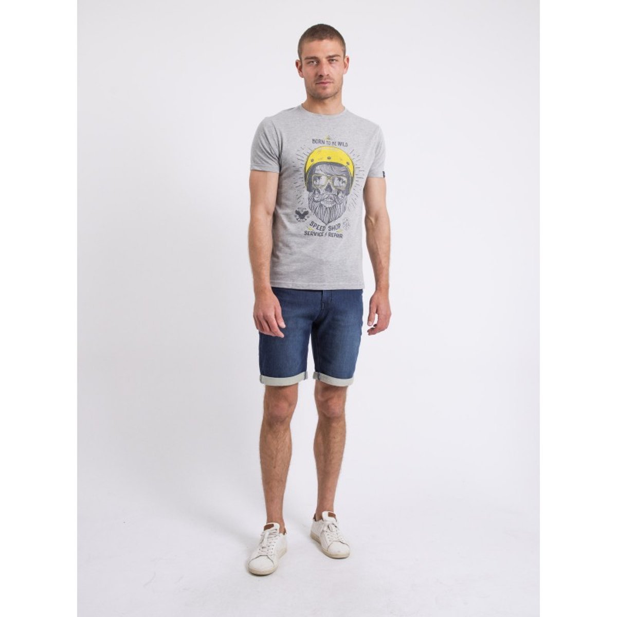 T-shirt Col Rond Noshop gris, RITCHIE