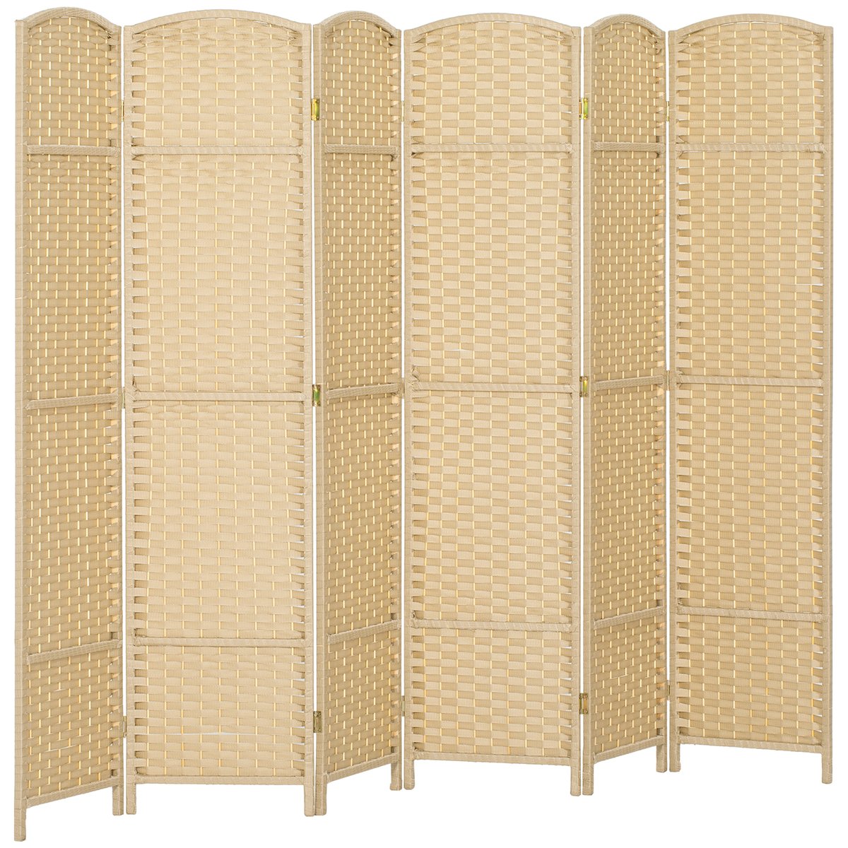 Cloison de séparation Bois de pin Beige beige, HOMCOM