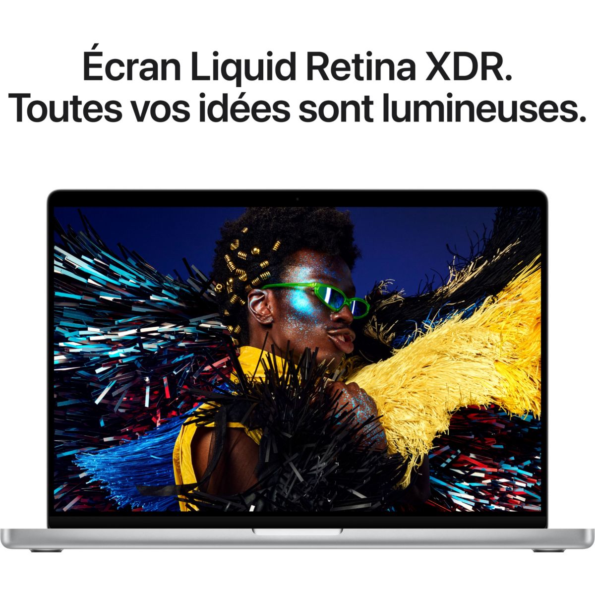 Ordinateur Apple Pro 16" Puce M5 Pro CPU 18 / GPU 20 coeurs Mémoire RAM 48Go Stockage 1To SSD XDR Argent couleur unique, APPLE