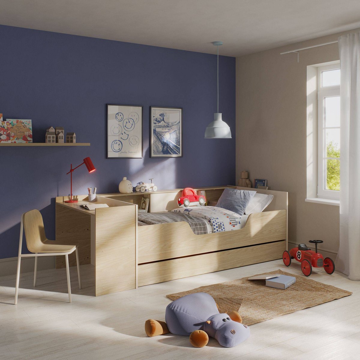 Lit évolutif et modulable Gaël bois clair, CAMIF