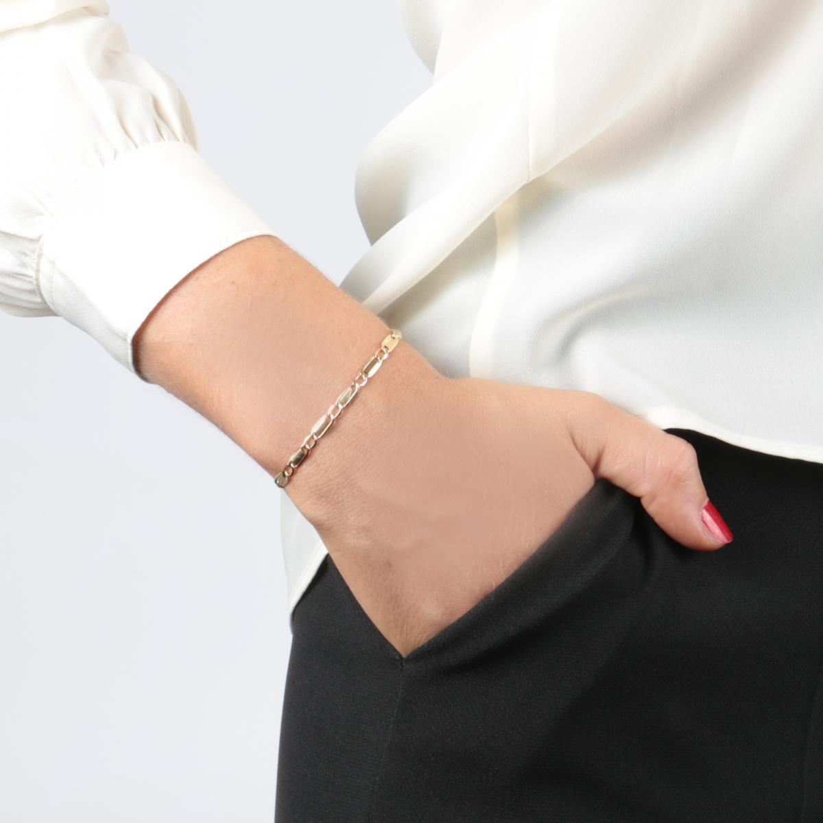 Bracelet en or jaune 375 CLASSIC or jaune, BLUESPIRIT