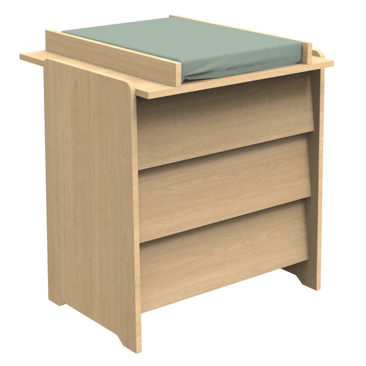 Plan à langer pour commode jusqu'à 15 kg marron, SAUTHON