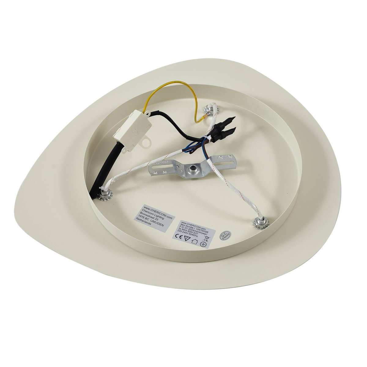 Plafonnier en métal moderne, Tommen beige, vert glacier, LINDBY