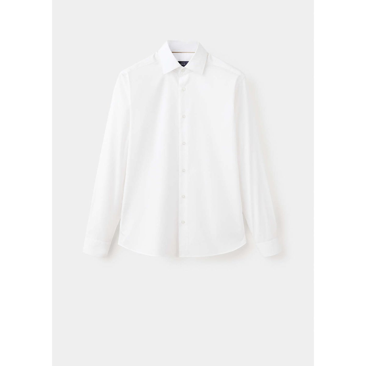 Chemise 100 % coton slim-fit blanc, MANGO MAN