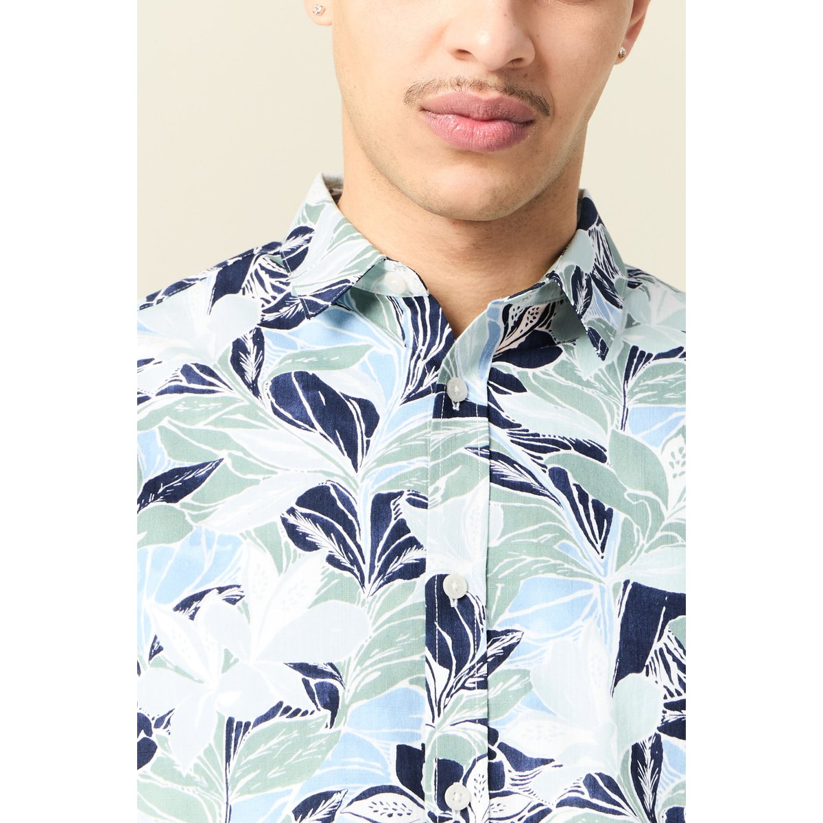 Chemise manches courtes multicolore, BONOBO