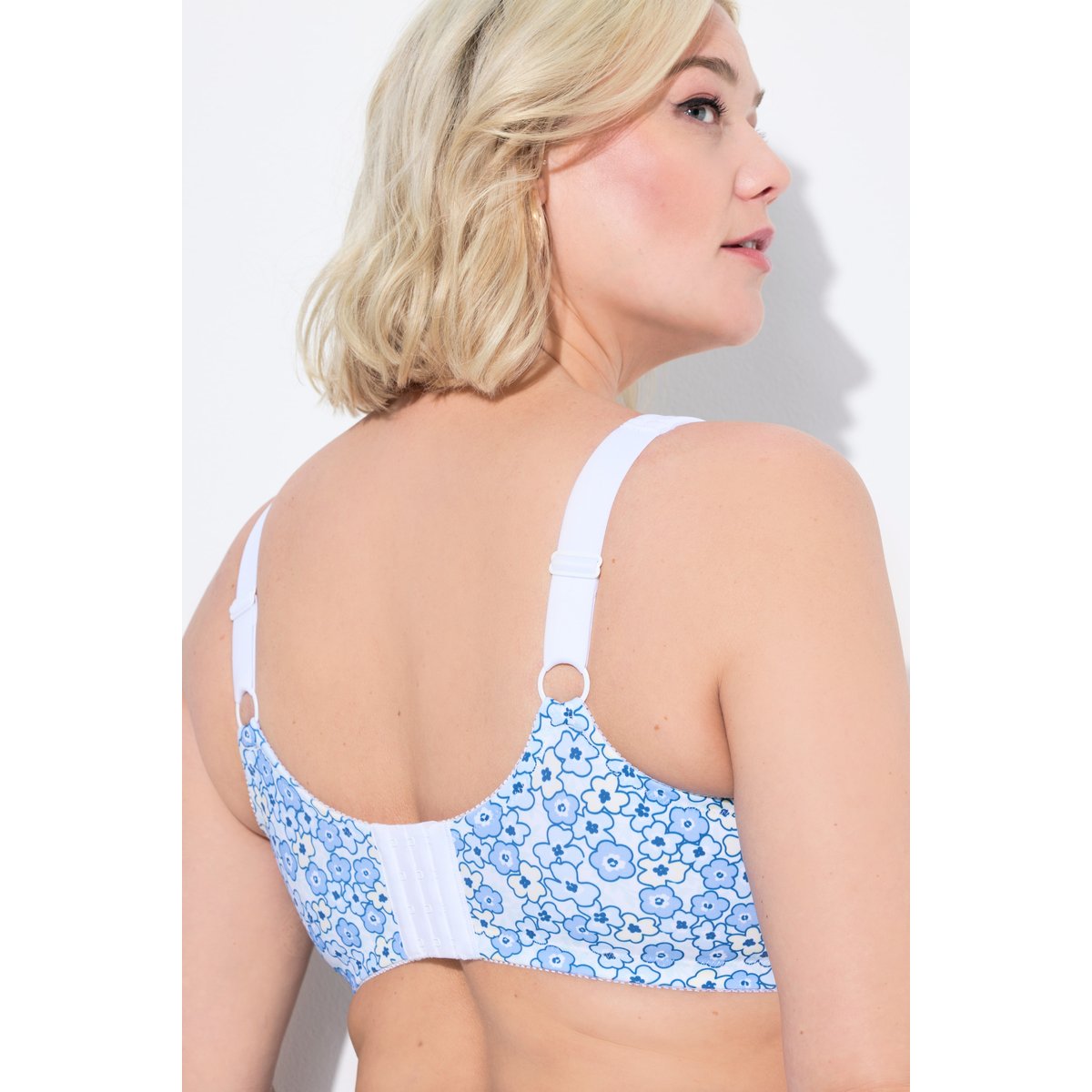 Soutien-gorge de maintien. Sans armatures. bleu, ULLA POPKEN