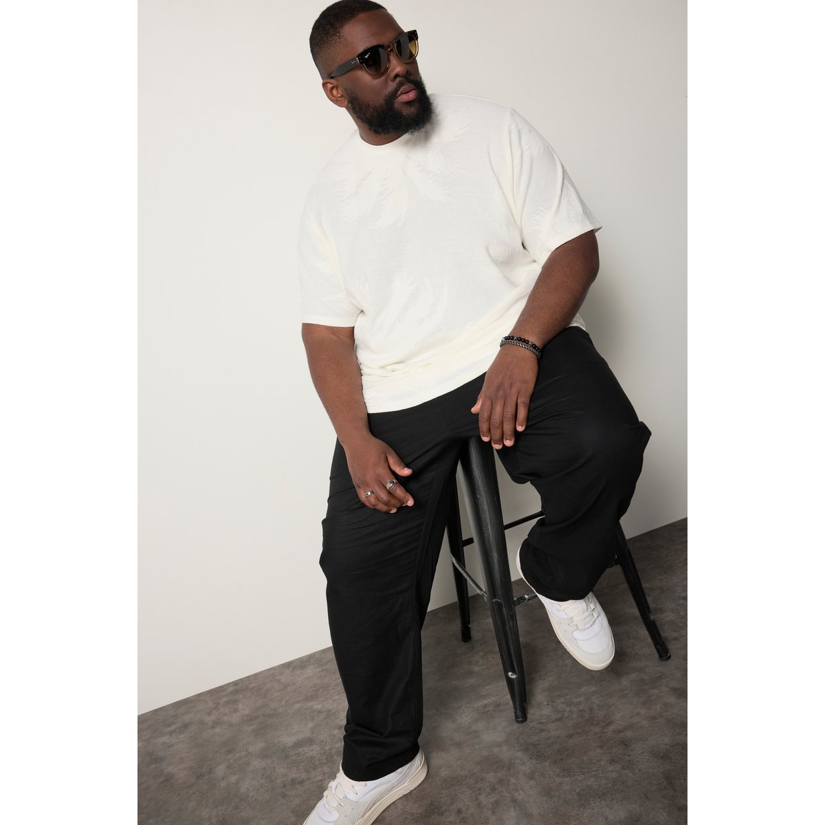 T-shirt, FLEXLASTIC® blanc cassé, STHUGE