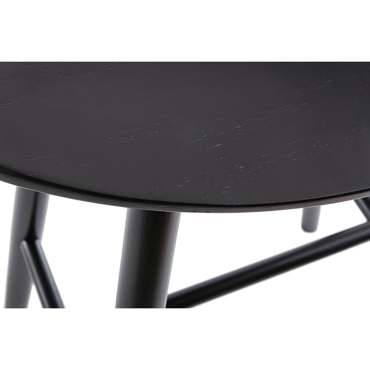 Tabouret de bar design H65 cm DEMORY noir, MILIBOO