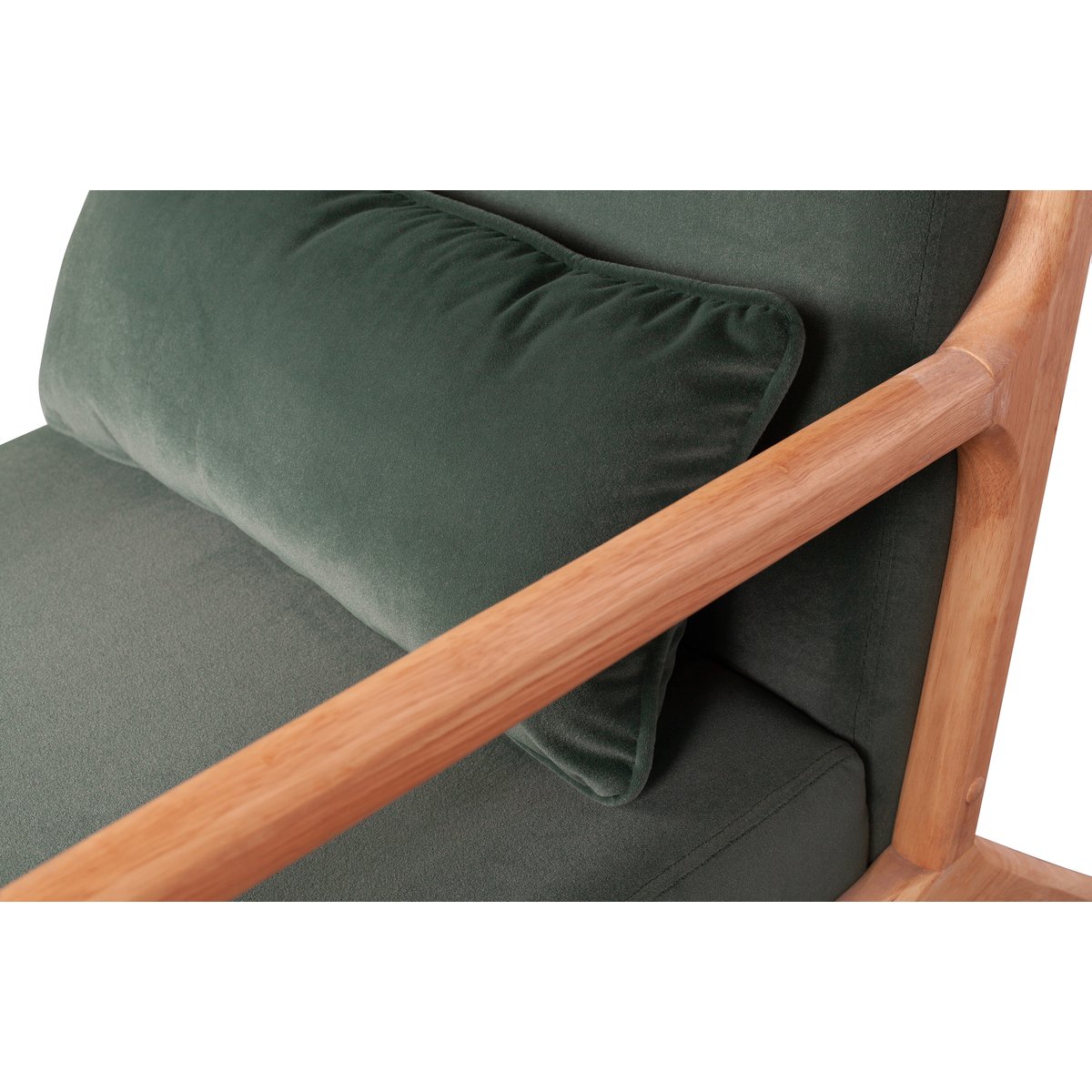 Fauteuil en velours MARK vert forêt, WOOOD