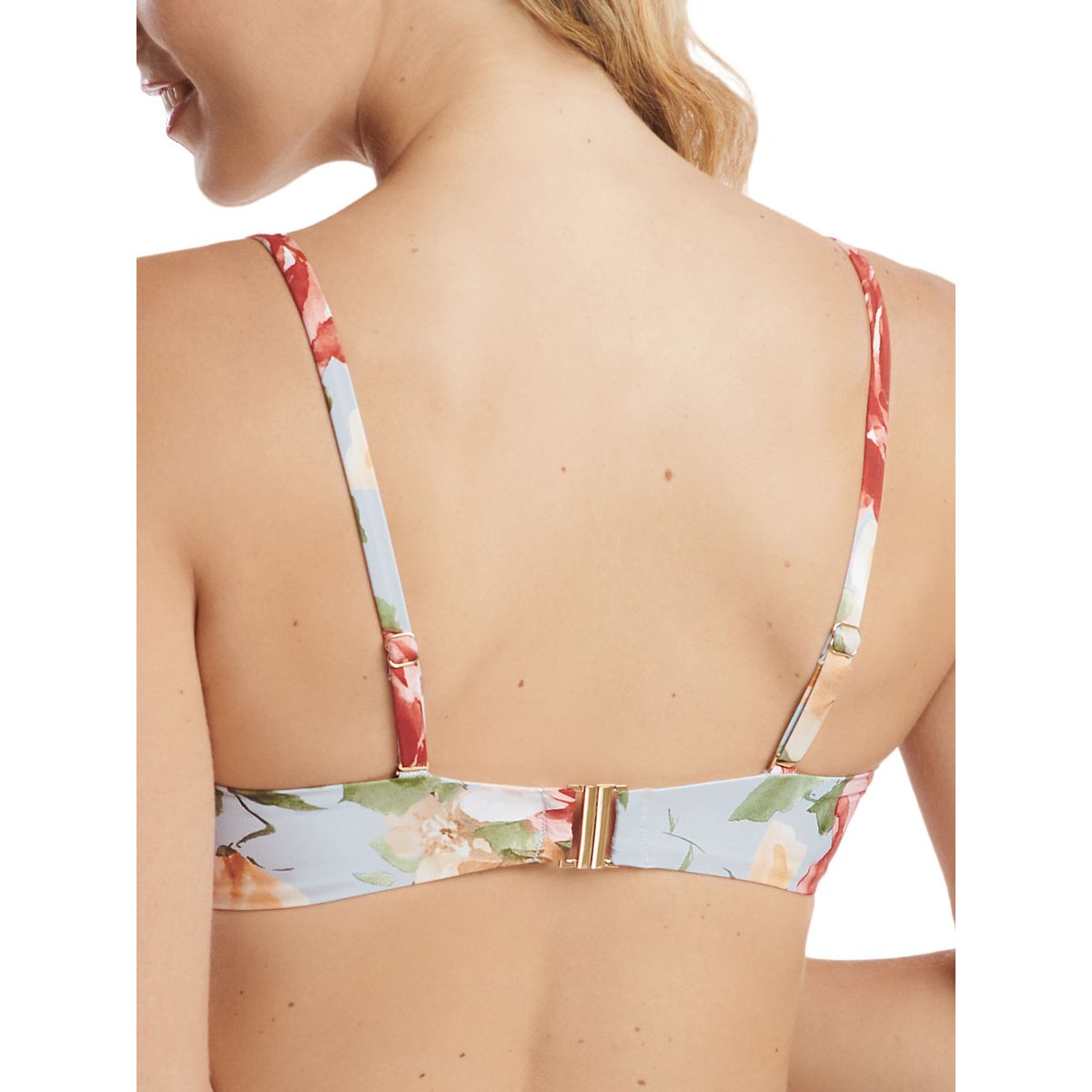 Haut maillot de bain bandeau préformé Hawaii gris, LISCA