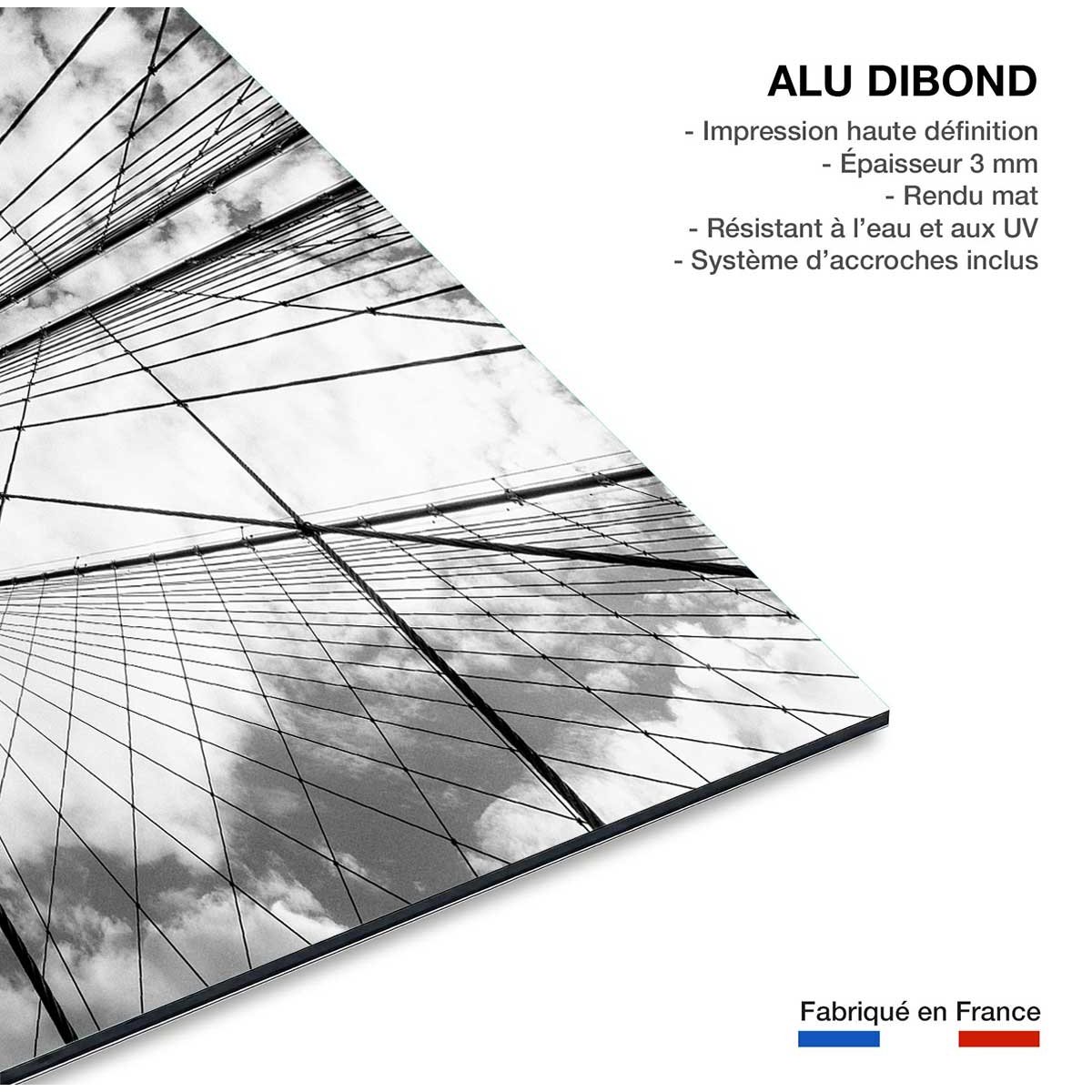Tableau deco Brooklyn Bridge details tableau alu dibond, HEXOA