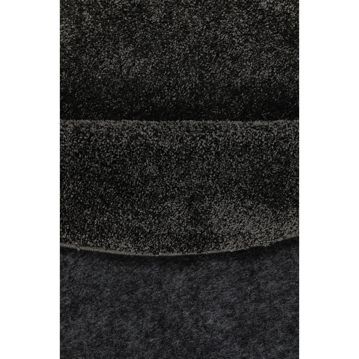 Tapis rond uni à poils courts , Wogh anthracite, WECON HOME
