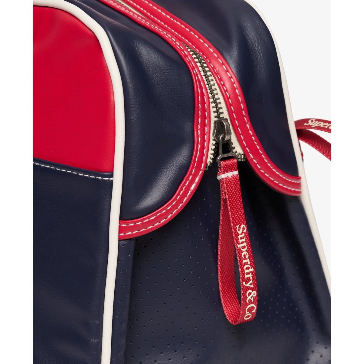 Sac de Sport Heritage Retro Classique bleu/rouge, SUPERDRY
