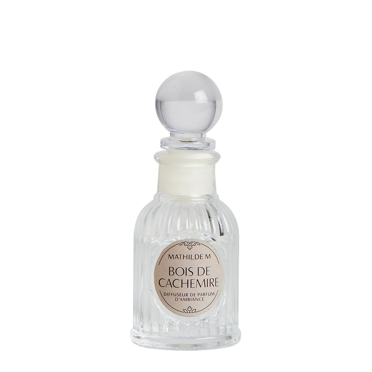 Diffuseur de parfum d'ambiance 30 ml - Bois de Cachemire transparent, MATHILDE M