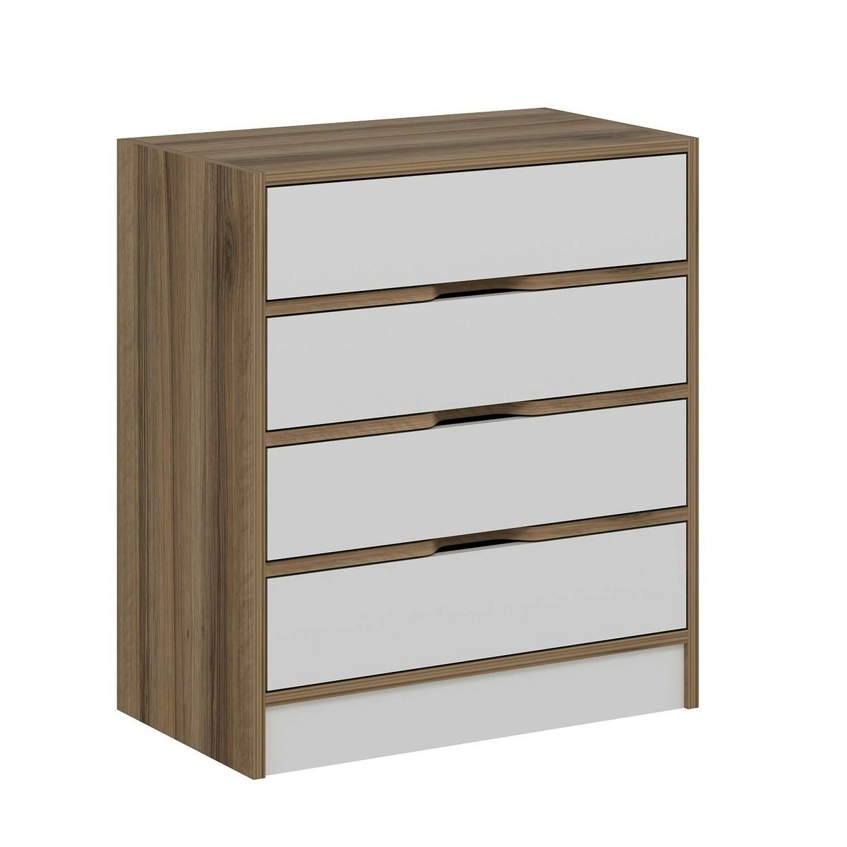 Commode 4 tiroirs BYRON blanc, PIER IMPORT