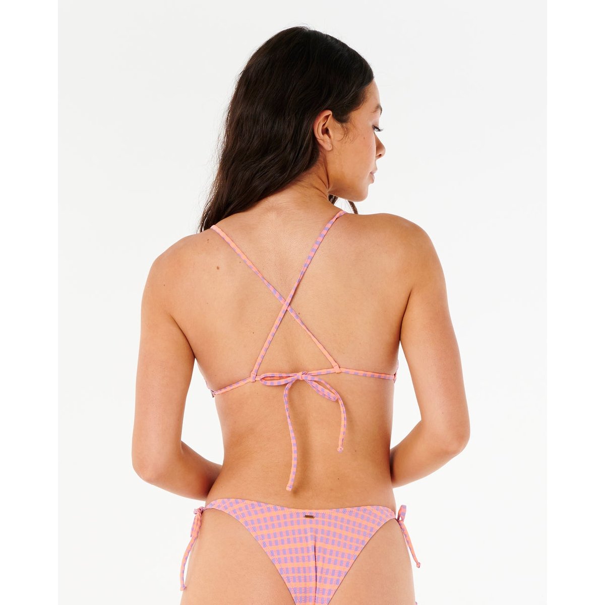 Haut de bikini ISLES PLAID SLIDING TRI violet, RIP CURL