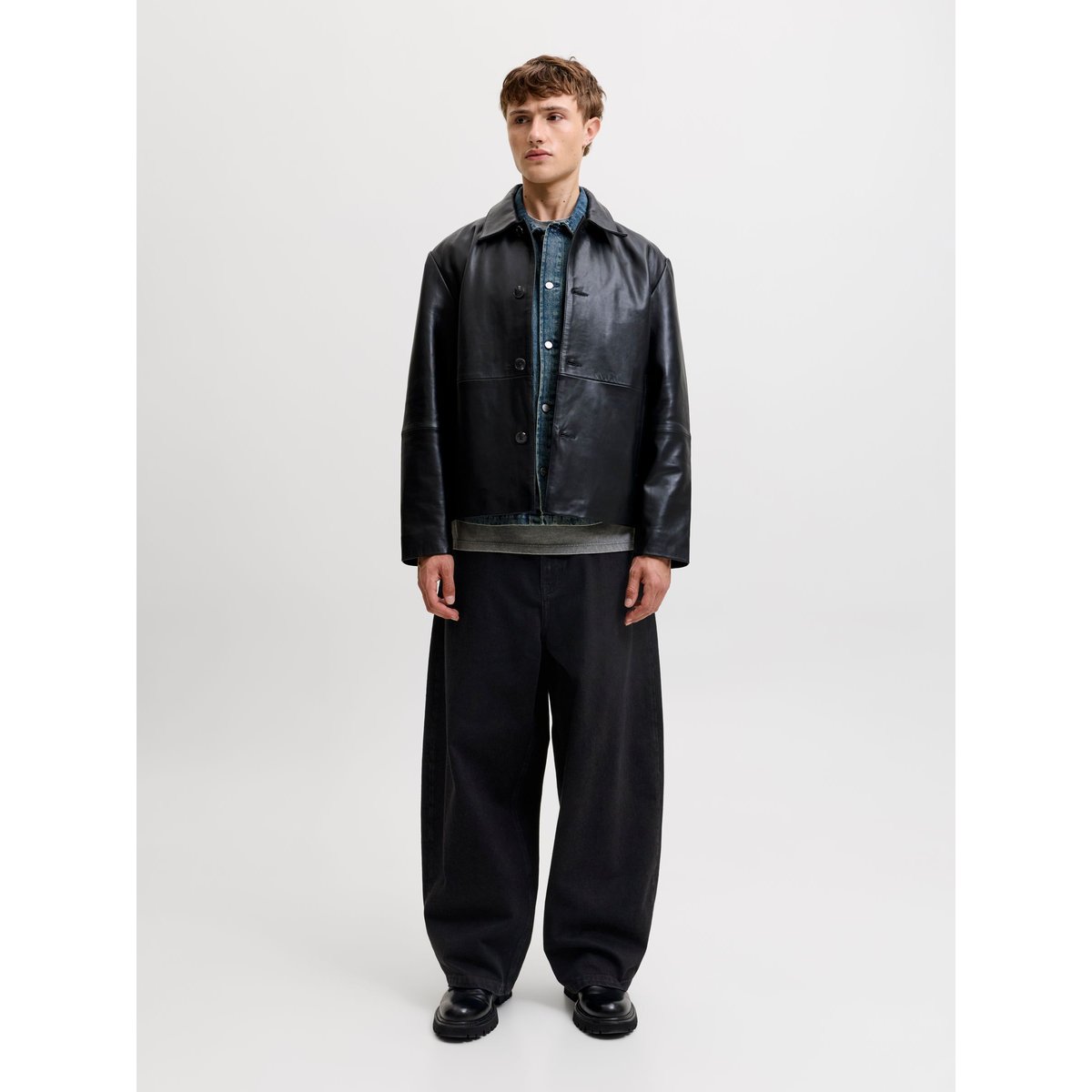 Jeans À Coupe Tonneau black denim, JACK & JONES